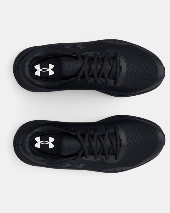 Boys' Grade School UA Charged Pursuit 3 Running Shoes, Black, pdpMainDesktop image number 2